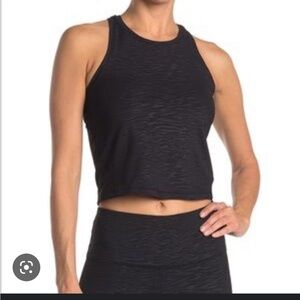 90 degrees black zebra high neck tank top